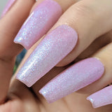 Charme Gel / Shimmer S84 Starlight Pink Iridescent Shimmer Flake Galaxy