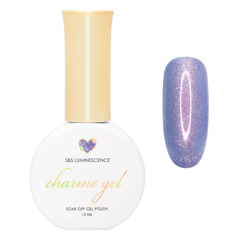 Charme Gel / Shimmer S85 Luminescence Purple Iridescent Shimmer Galaxy Blue Purple Polish