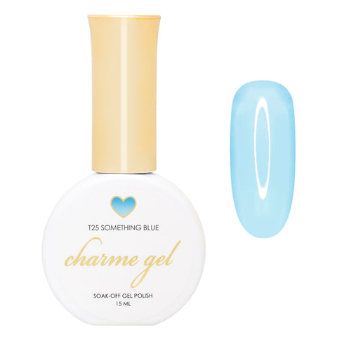 Charme Gel / Tinted Glass T25 Something Blue Pastel Polish Jelly Transparent