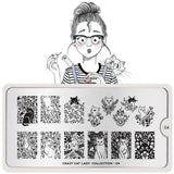 Daily Charme Nail Art Stamping Plate Moyou London Crazy Cat Lady 04 - Sweet Kittens
