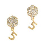 Coco Gold Camellia Dangle 3D nail charms
