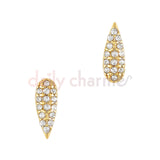 Daily Charme 3D Nail Art Charm Bedazzled Drop / Gold