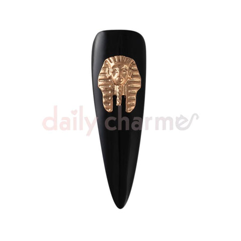 Egyptian Pharaoh Rose Gold Nail Art Supply Charm Jewelry 3D Decor