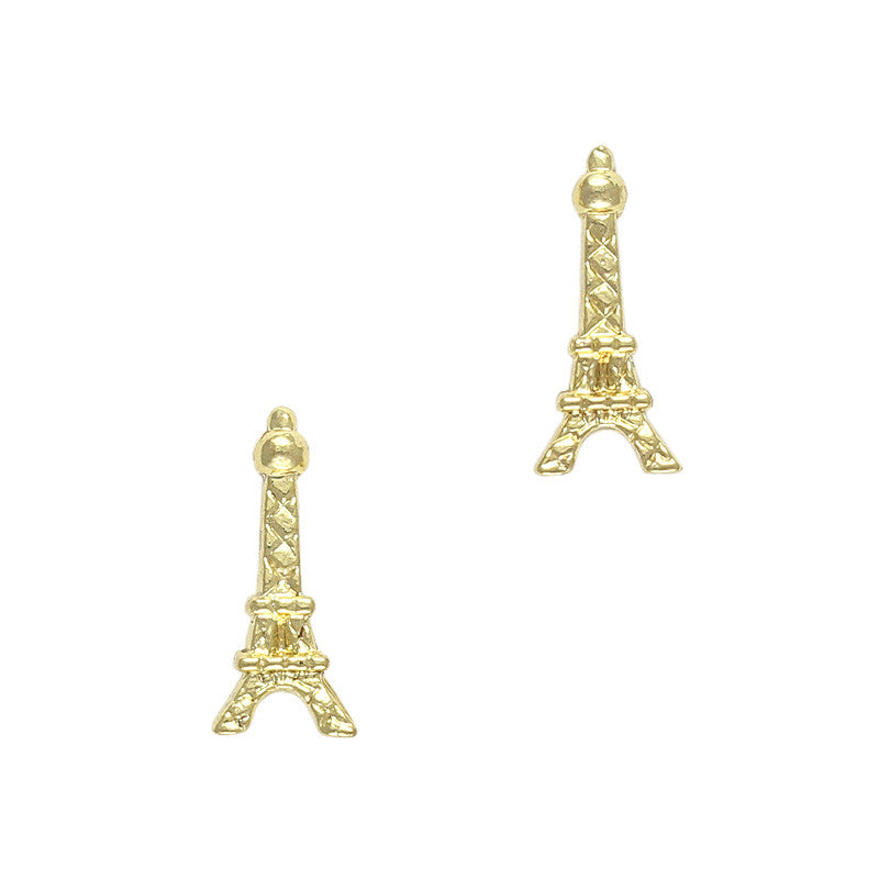 Nail Art Decoration - Eiffel Tower / Gold