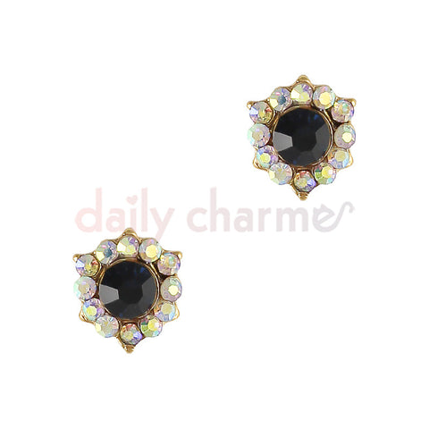 Daily Charme 3D Nail Art Charm Decorative Onyx Gem / Gold