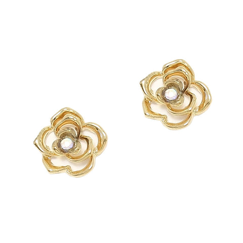 Camellia / Gold Nail Charm 3D Flower Jewelry