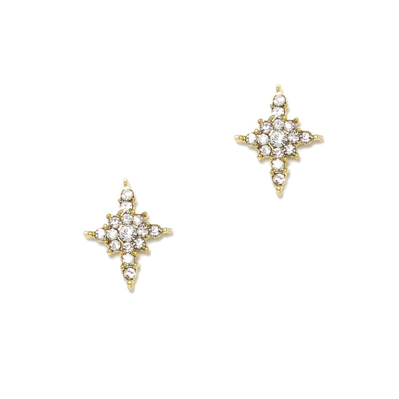 North Star / Gold Nail Charm Jewelry Decor 3D Bling