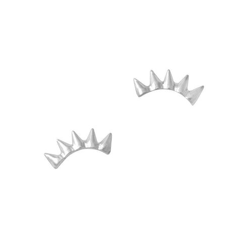Nail Art Jewelry Charm - Spike Crown / Silver