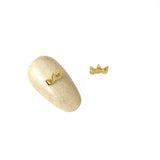 Nail Art Jewelry Charm - Mini Spike Crown / Gold