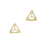 3D Nail Art Charm Jewelry Pyramid Frame / Gold