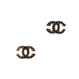 3D Nail Art Charm Jewelry Studded Coco Charme / Gold / Black