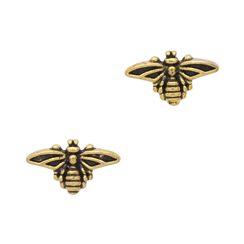 Vintage Bee / Gold Nail Art Charm Decor Jewelry