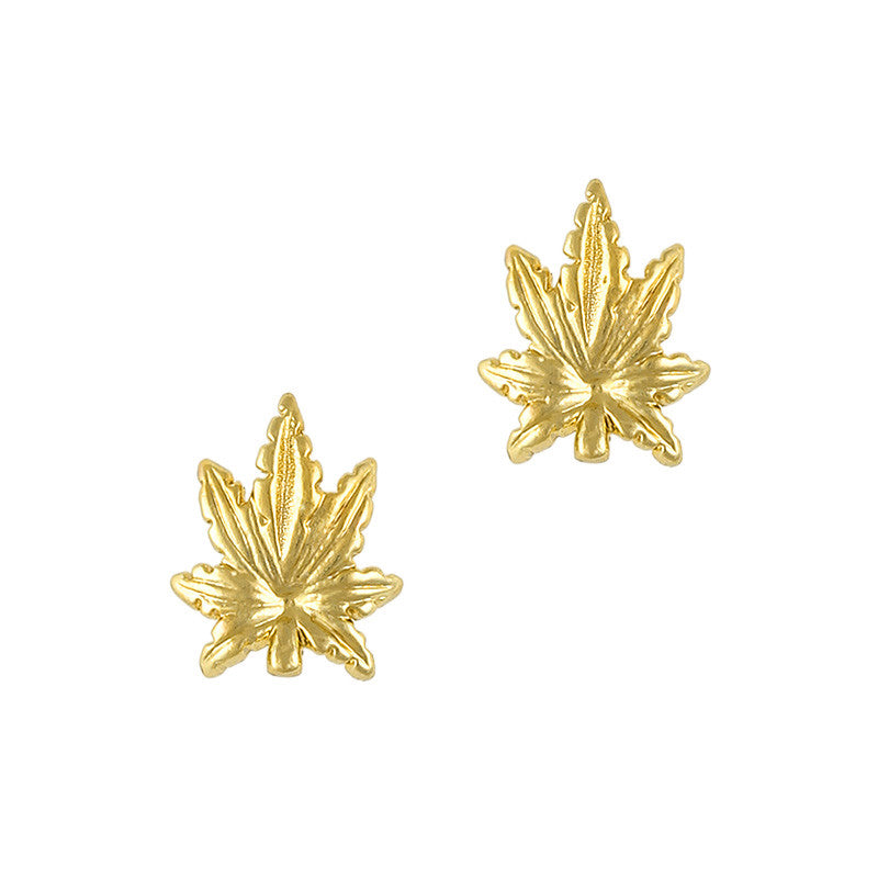 Daily Charme 3D Nail Art Charm Jewelry Leaf / Gold