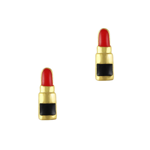 Daily Charme 3D Nail Art Charm Jewelry Classic Lipstick / Gold