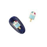 Nail Art Charm Blue Popsicle Rhinestone Crystal Jewelry