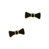 Classy Black Bow Tie Nail Charm 3D Decor