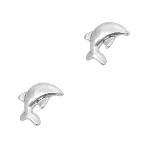 Nail Art Charm Silver Dolphin