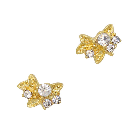 Leaf Cluster / Gold Nail Charm