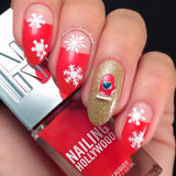 Christmas Nail Art Supply Lovely Wintry Mitten