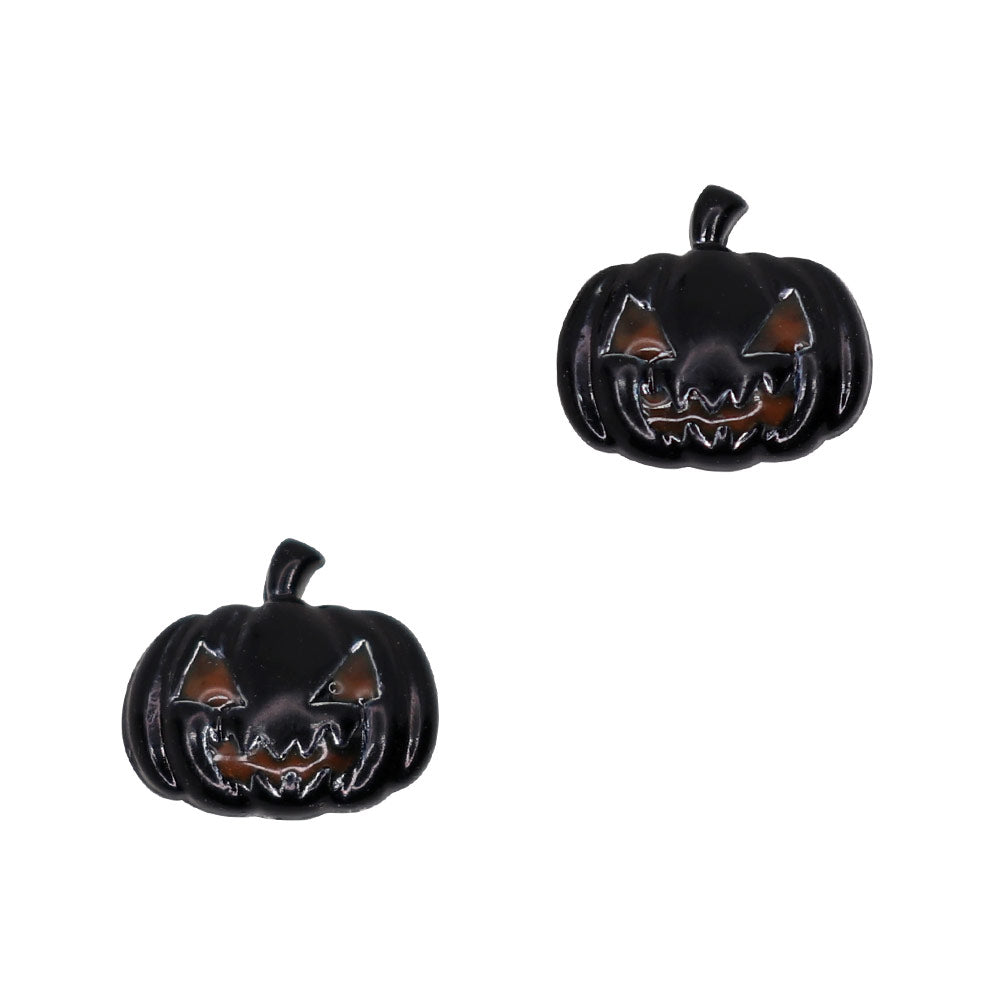 Spooky Pumpkin / Black Halloween Nail Charms Decor Art Supply