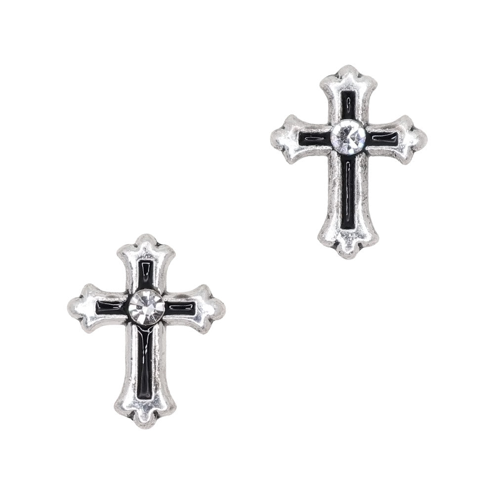 Gothic Cross / Silver Halloween Nail Charms Decor Art Supply