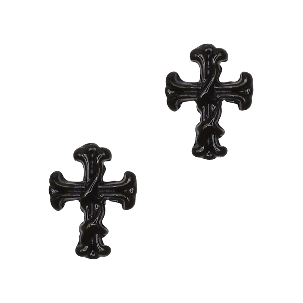 15pcs Mix Black cross charms – Scarlett Nail Supplies