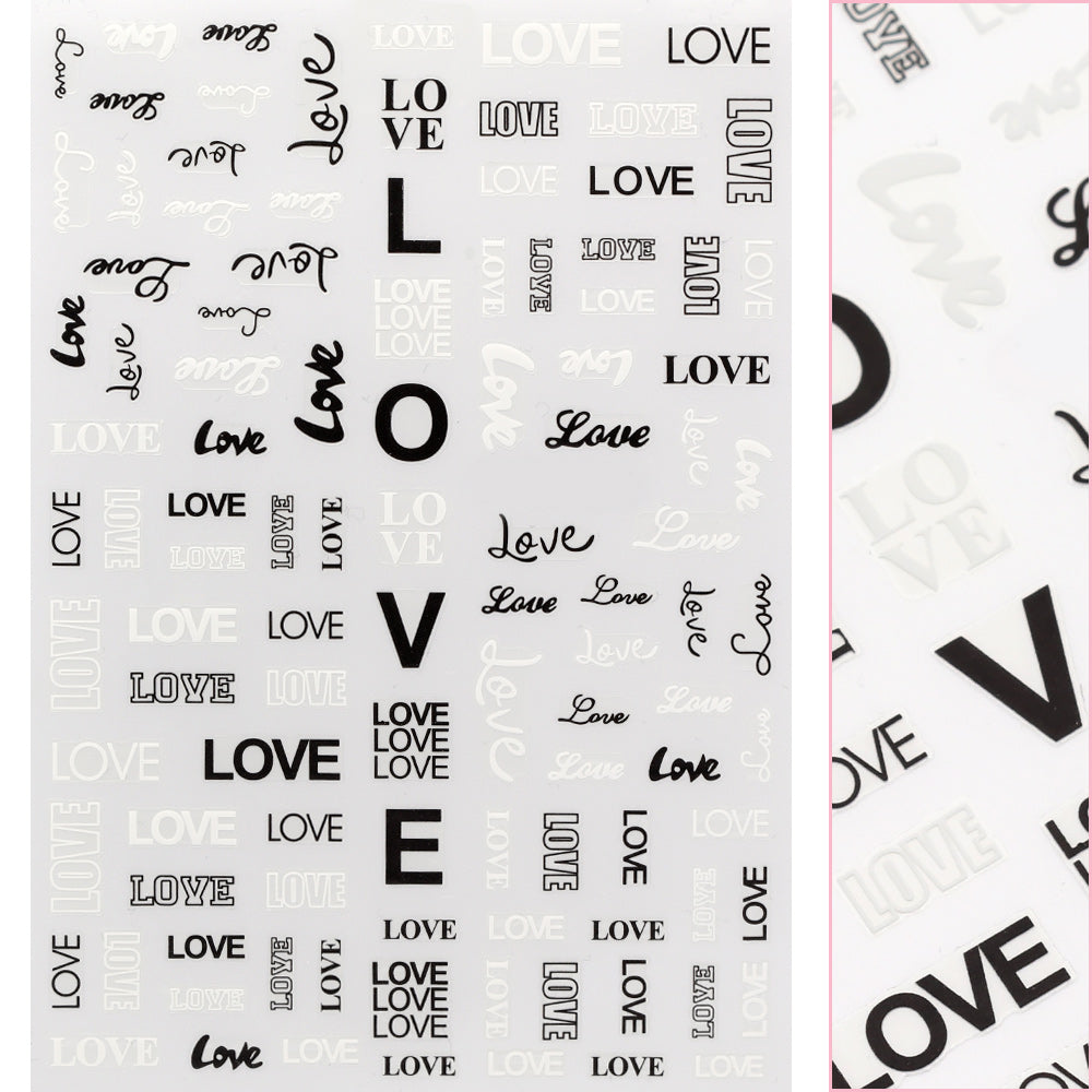 Valentine Nail Art Sticker Love Letter I Love You Valentine