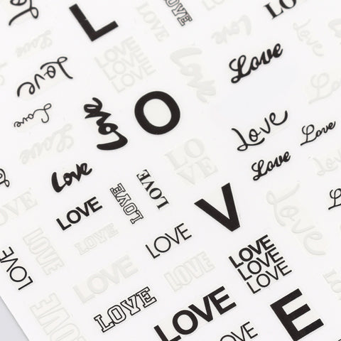 Valentine Nail Art Sticker Love Letter I Love You Valentine's Day Nail