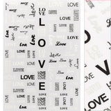 Valentine Nail Art Sticker Love Letter I Love You Valentine's Day Nail
