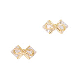 Daily Charme Nail Art Charms Boutique Bow / Zircon Charm / Gold