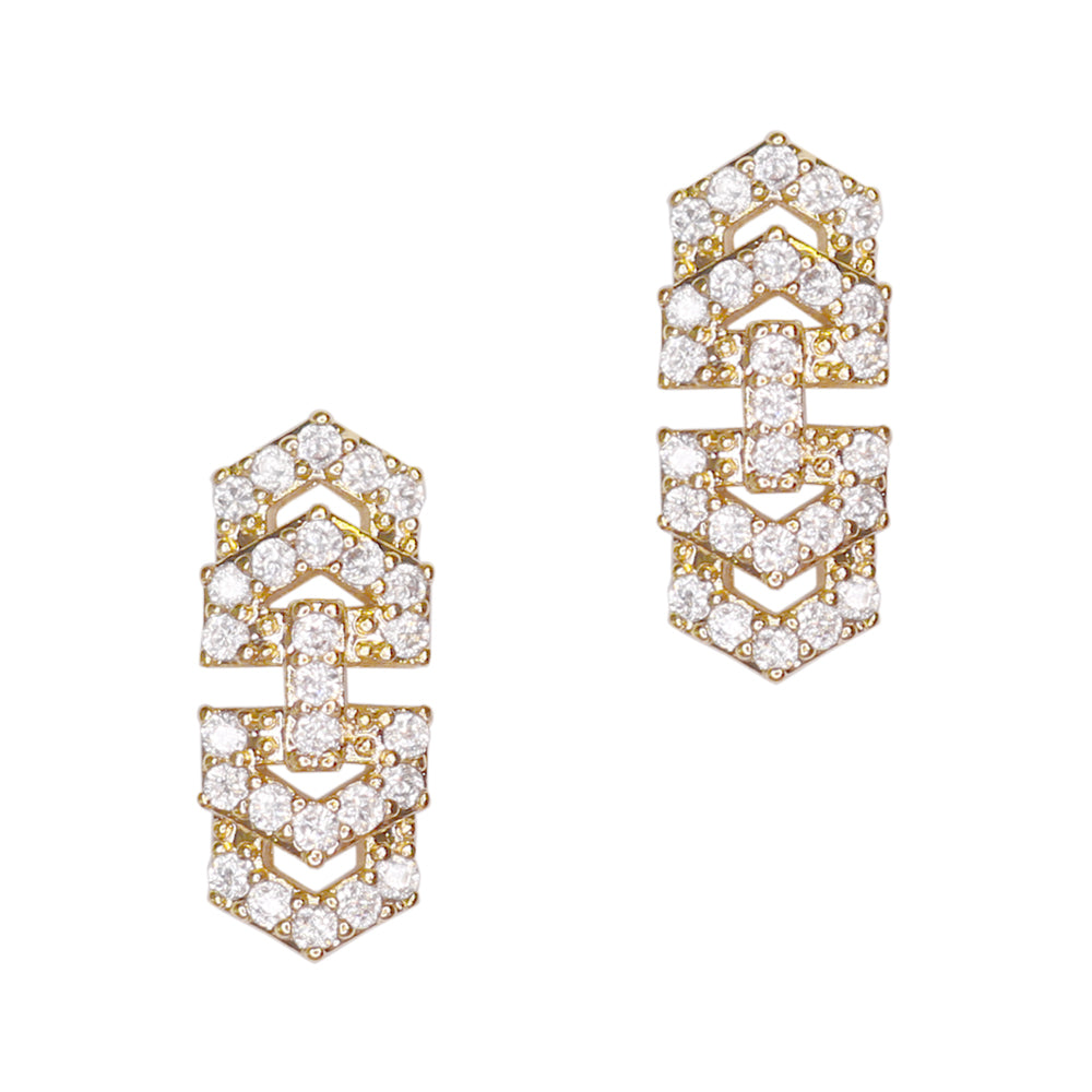 Bedazzled Chain / Zircon Charm Gold for Nail Art