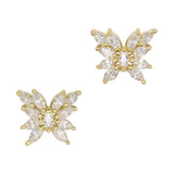 Pixie Wings / Zircon Charm / Gold Spring Butterfly Nail Art Jewelry