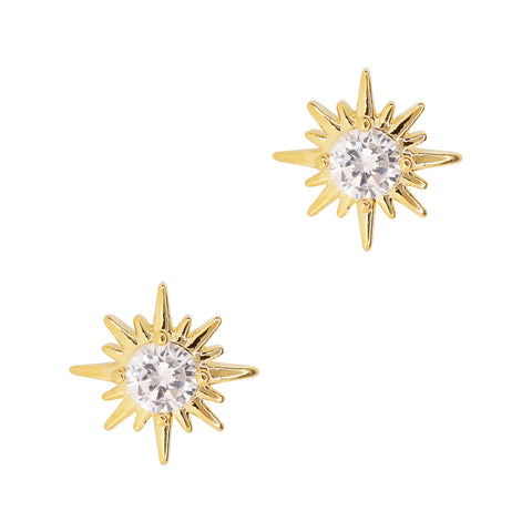 Sun Sparkle / Zircon Charm / Gold Nail Jewelry 3D Quality