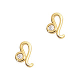 Leo / Zodiac Sign Zircon Charm / Gold Nail Jewel Gem Decor Design