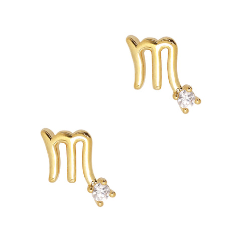 Scorpio / Zodiac Sign Zircon Charm / Gold 2022 Nail Trendy Jewelry Quality