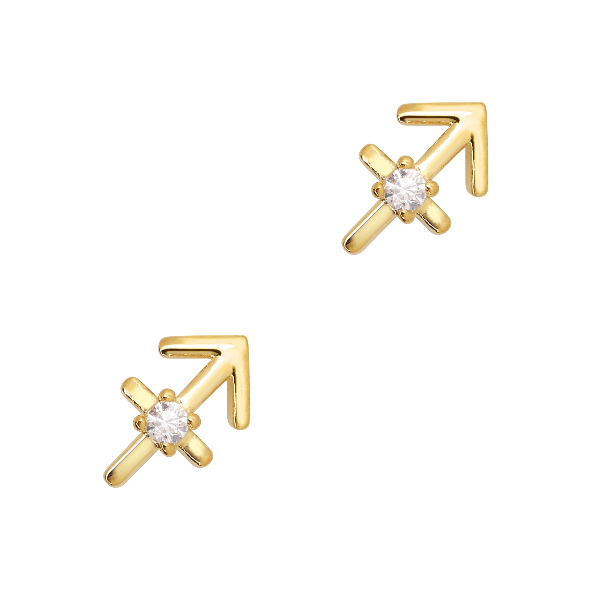 Sagittarius / Zodiac Sign Zircon Charm / Gold Nail Design Decor Trendy Supply Horoscope Studs