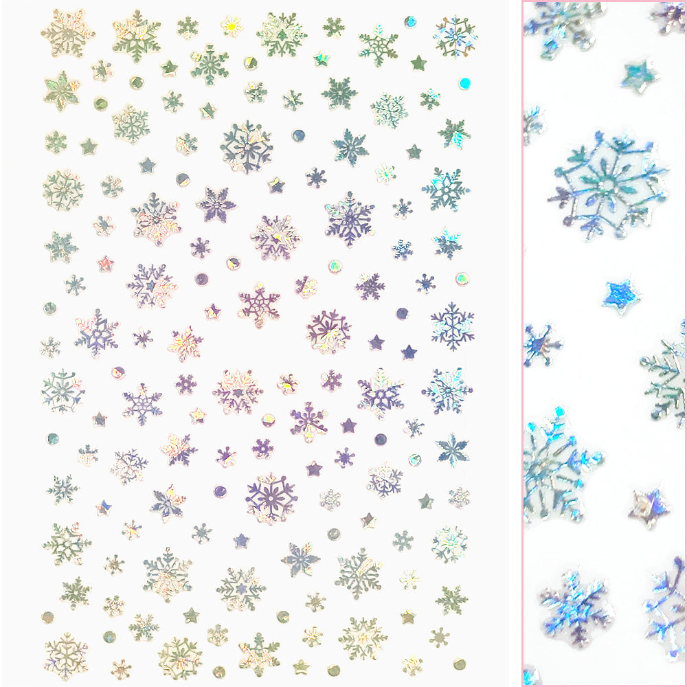 Holiday Snowflake Nail Art Sticker / Holographic – Daily Charme