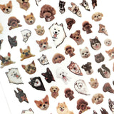 Furry Friends Nail Art Sticker / Cute Pups Corgie Shiba Husky Pomeranian Poodles