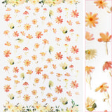 Floral Nail Art Sticker / Princess Daisy Orange Yellow Summer Spring Nail