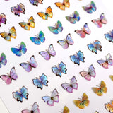 Holographic Butterfly Nail Art Sticker / Pastel Dream Nail Art