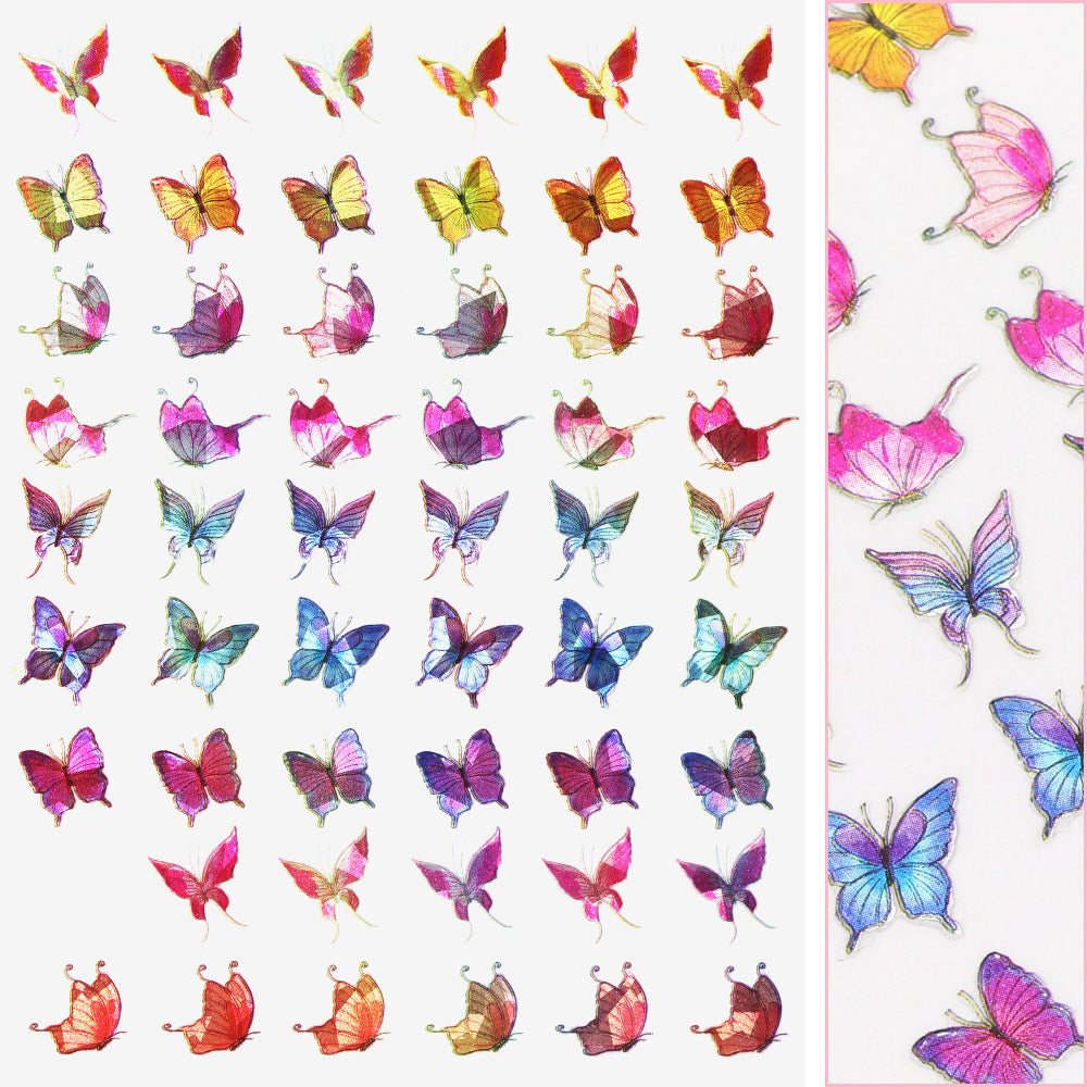 Butterfly Nail Art Decal Sticker - Nailodia