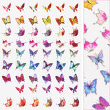 Holographic Butterfly Nail Art Sticker / Fairy Rainbow Spring Nail Art