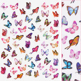 Holographic Butterfly Nail Art Sticker / Lilac Purple Spring