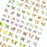 Holographic Butterfly Nail Art Sticker / Flutter / Gold Spring Manicure