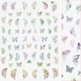 Holographic Butterfly Nail Art Sticker / Wings / Silver