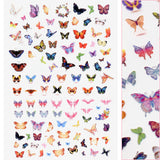Trendy Butterfly Nail Art Sticker / Mythical Pink Rainbow Ombre