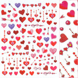 Valentine Nail Art Sticker / Love Dangles Red Arrow Manicure
