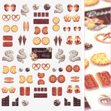 Premium 3D Embossed Nail Art Sticker / Sweet Bakery