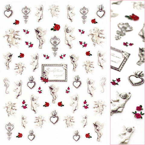 Daily Charme 3D Gems Nail Art Sticker / Cream Pearl for Wedding Nails