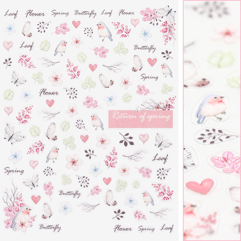 Floral Nail Art Sticker / Springtime